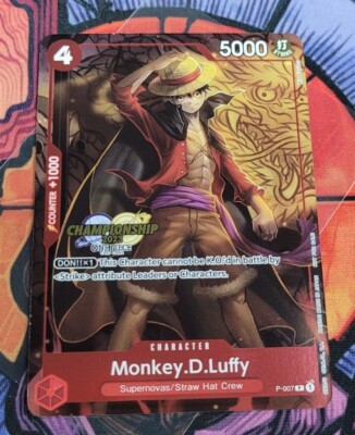 Monkey D Luffy - P-007 CS 2023 Celebration Pack Championship Promo