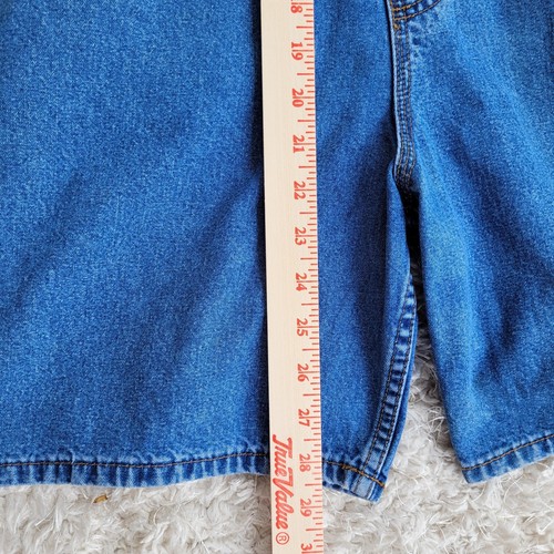 Union Bay Vintage Wmn's Denim Bibbed Shortalls Wmn's Sz M 90s Y2K Festival Boho - Picture 6 of 9