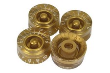 Speed Knobs Gold w/ embossed numbers for Gibson Les Paul 4pk