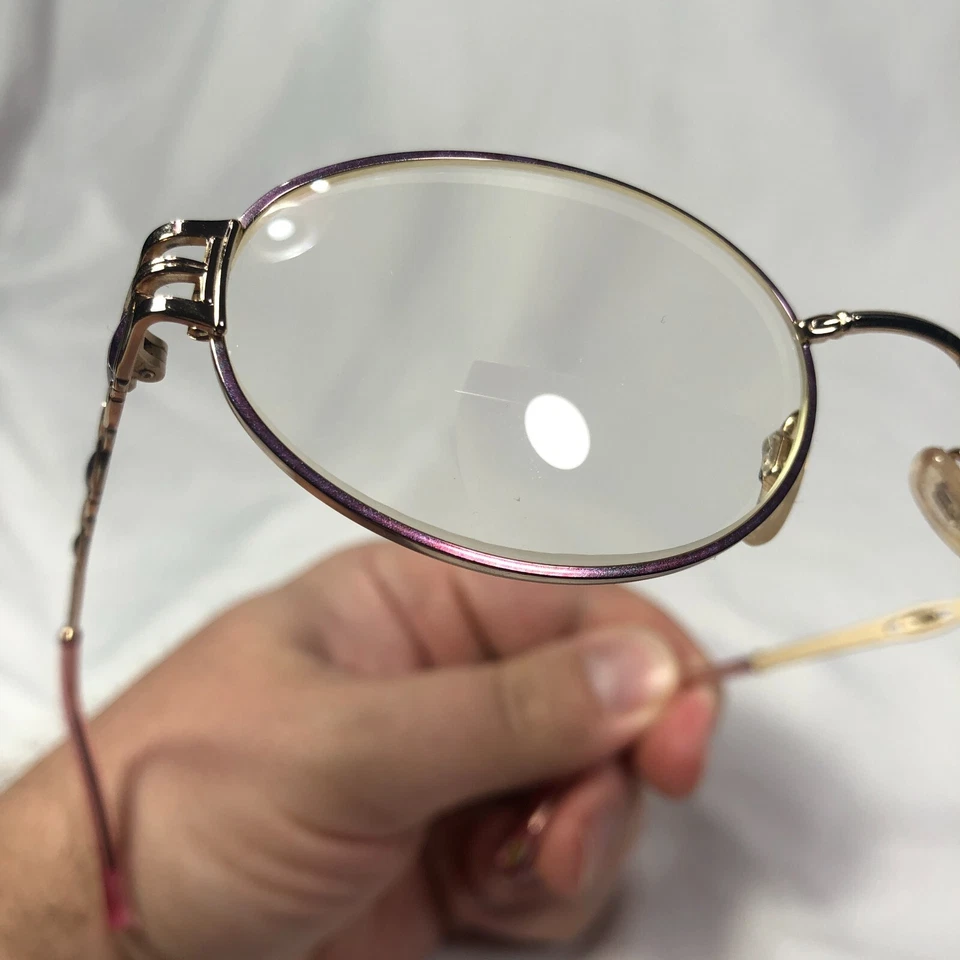 Revlon 1017 Eyeglasses Frames Oval Lavender Pink Purple Iridescent 52-21-135 - Image 4 of 4