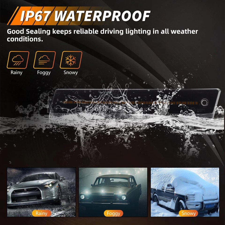 Luzes indicadoras frontais de LED brancas fumê para 1984-1992 VW Golf GTi Mk2 Jetta A2 - Imagem 4 de 4