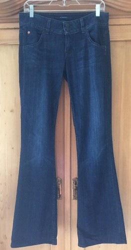 Hudson Signature Bootcut Womens Size 28 X 34 Stretch Dark Wash Designer Jeans - Picture 2 of 12