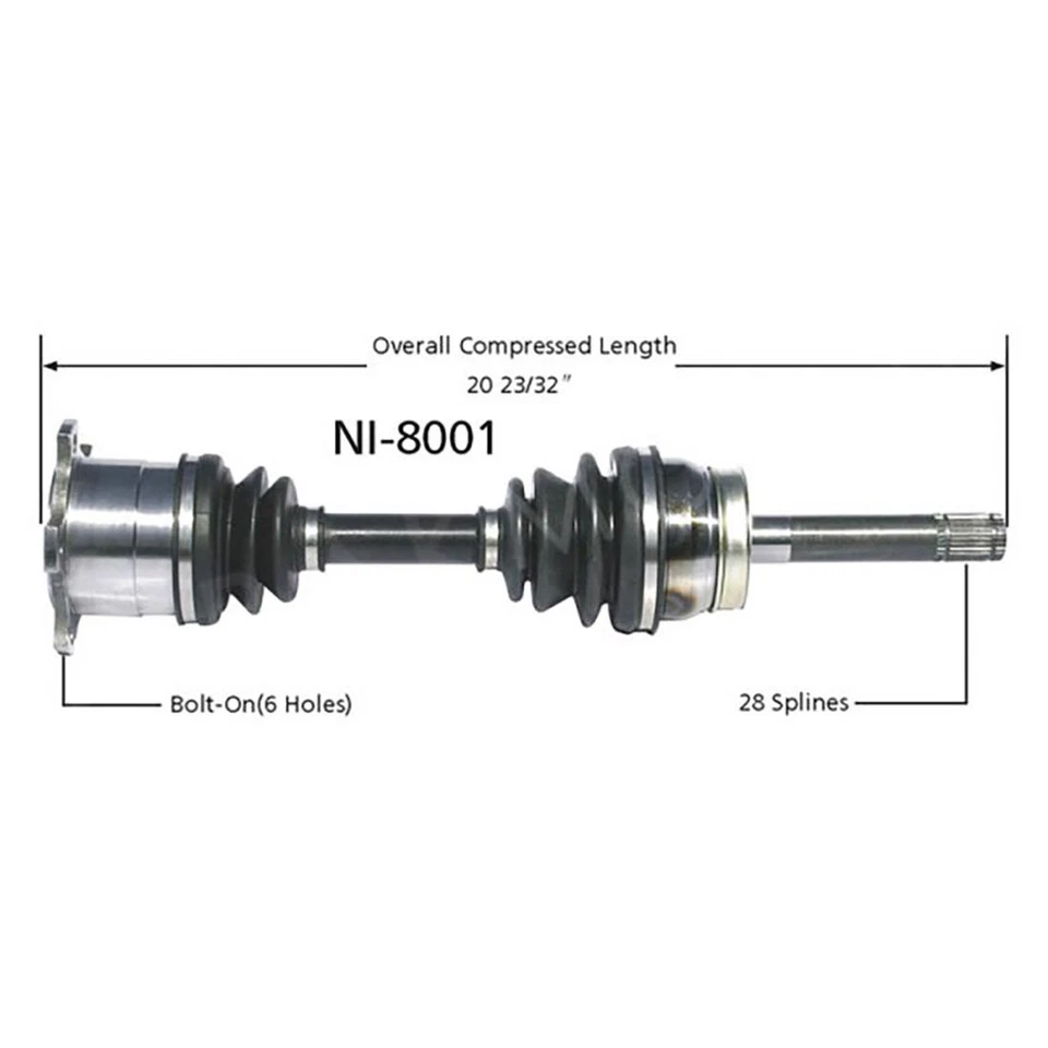 2 ejes traseros Surtrack CV para Nissan Pathfinder 1990-1995 Foto 4 de 4