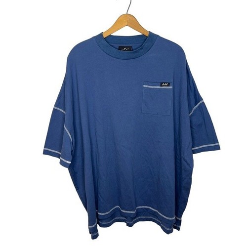 LAZY OAF Contrast Stitch One Size Oversized Patch Pocket Athlesiure T Shirt - Picture 2 of 14