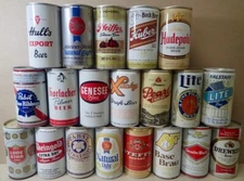 (20) Vintage Beer Cans EMPTY Open Mixed Brands Collection Lot 6