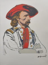 Andy Warhol Signed - General Custer - Certificate Leo Castelli