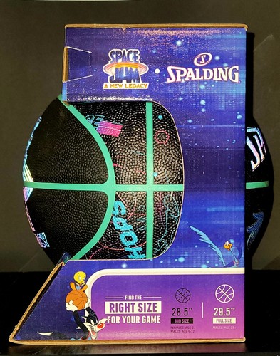 SPACE JAM SPALDING 'SHINE' 29,5" Space Jam Basketball *NUOVO CON SCATOLA* fondo di magazzino - Foto 6 di 8