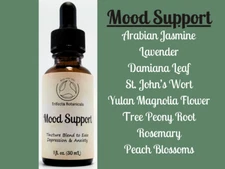 MOOD SUPPORT Herbal Tincture Blend / Liquid Extract / Organic Apothecary Herbs