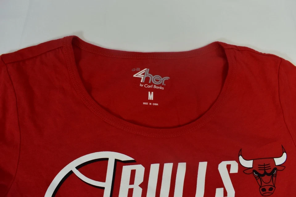 G-III Womens NBA Chicago Bulls Basketball Shirt New M - Image 4 of 4