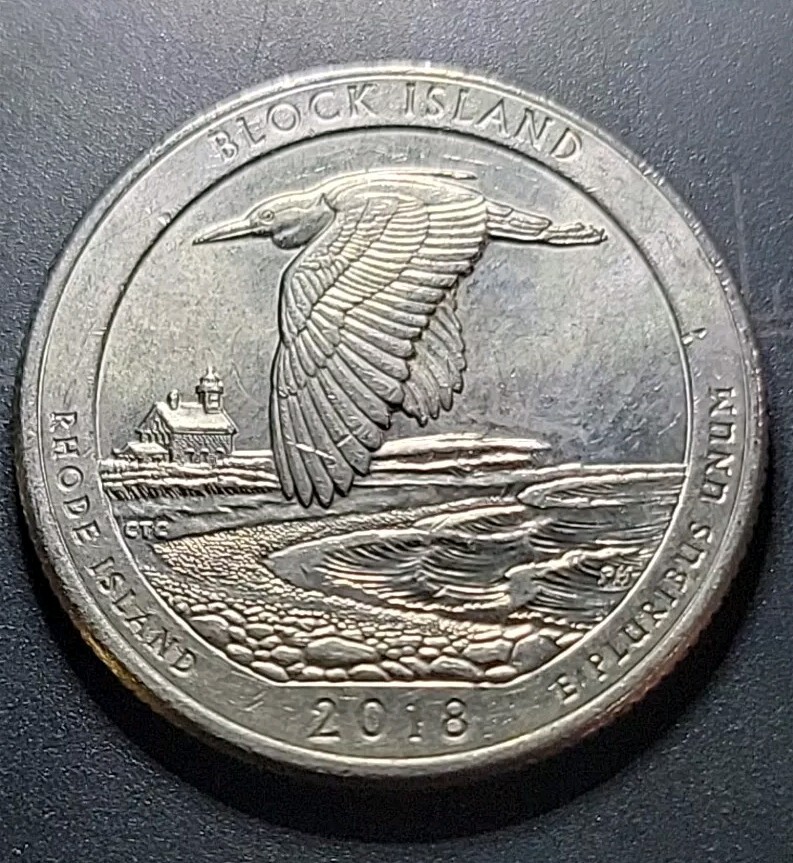 2018-P 25c RI DDR-002 Washington Quarter Double Die Reverse