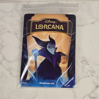 Disney Lorcana Maleficent Purple Promo Press Pin Badge 2023