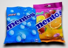 100 Pieces Mentos Candy Chewy Mint Cool and Fruit Favor Fresh Breath Non Melting