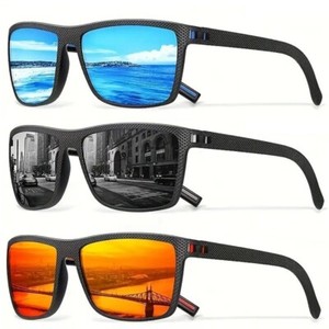 Lunettes de soleil carrées polarisés Hommes et femmes UV400