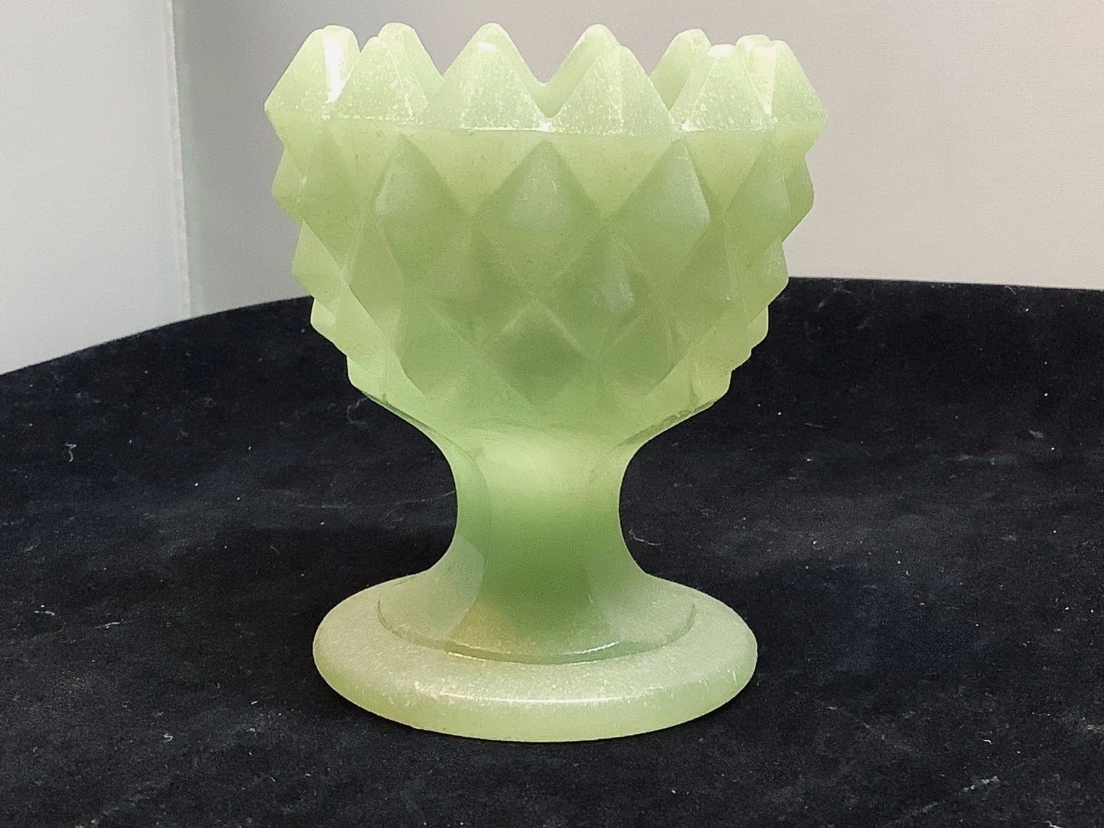 Boston & Sandwich/Early Pressed Glass Maker Open Salt Cellar Dish Rare Sawtooth