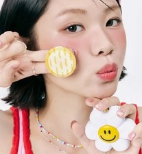 Wiggly Paper Case Keychain 100 Sheets Blotting Paper Korea Wiggle Wiggle Flower