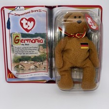 TY McDonald's International Bears II Beanie Baby Germania the Bear Sealed 2000