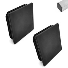 2 PCS Car Bumper Plug End Square Plug, 3.93" x 3.93" x 1.1" Thickened PP