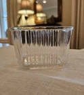 Vintage Federal Glass Refrigerator Dish No Lid 4” Clear Refrigerator