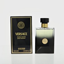 Versace Oud Noir 3.4 Eau De Parfum Spray by Versace Box for Men