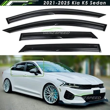 For 2021-2025 Kia K5 Optima Wavy Mugen Style Window Visors Rain Guards Deflector
