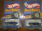 Vintage Hot Wheels Real Riders 1982 Classic Cobra Blue (2) NEW Hong Kong