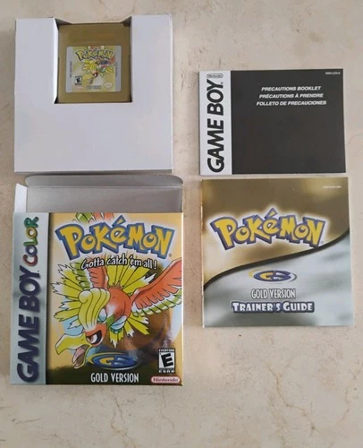 Original Pokemon Gold 1999 2000 Game Boy Color CIB Complete In Box