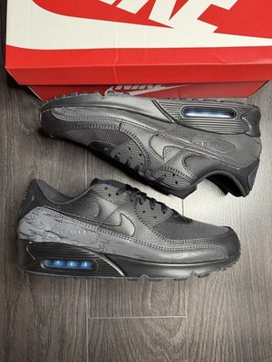 Nike Air Max 90 Black Blue Reflective DZ4504-001 Herren UK 12