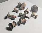 8 Civil War Relic brass Confederate cartridge Box finials dug Central Virginia