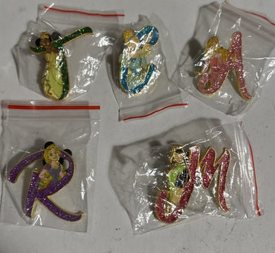 #ad #ad Disney PRINCESS Tiana Cinderella MULAN Aurora Rapunzel Letters $16.00