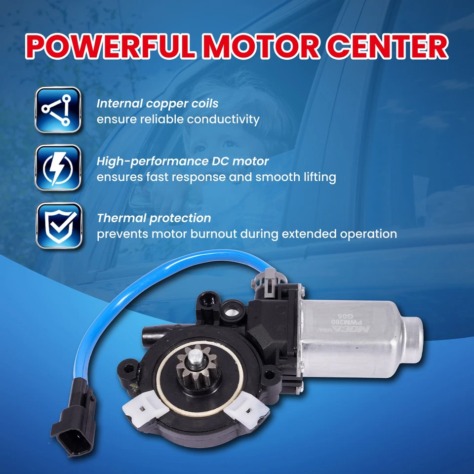 Motor elevador ventana delantera izquierda para 00-07 Ford F-250 F-350 F-450 F-550 Super Duty Foto 3 de 4