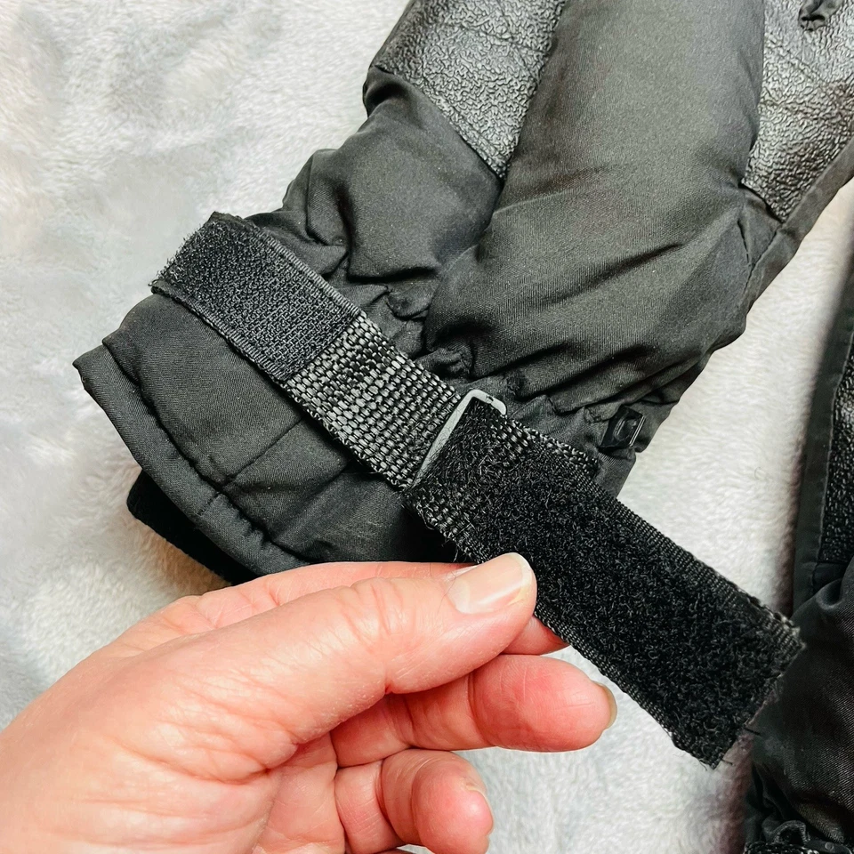 Guantes de invierno térmicos Thinsulate para hombre S negros empuñadura de goma a batería Foto 4 de 4