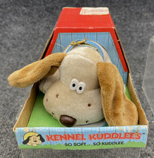 Vintage 1986 Tara Toy Corp. Kennel Kuddlees Plush Puppy 5" Hound Dog