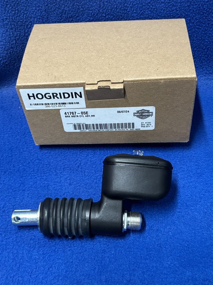 OEM REAR BRAKE MASTER CYLINDER BLACK HARLEY DAVIDSON 00-17 SOFTAIL 99 ...