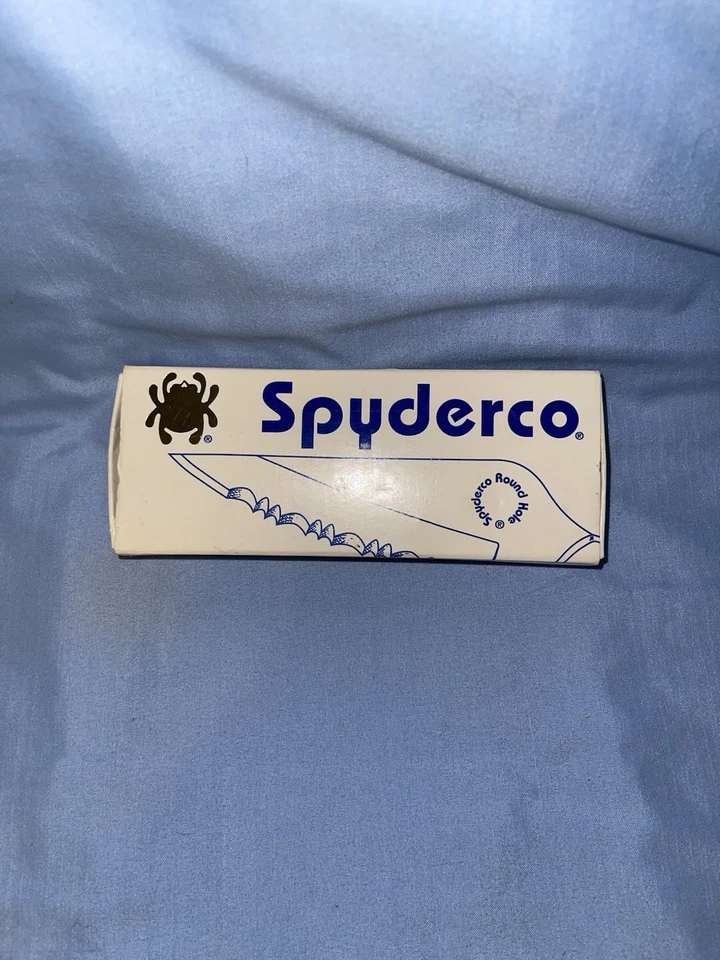 Rare DISCONTINUED Spyderco Knife C35 ' Q ' folding knife with box  - Image 2 of 4