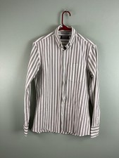 Nordstrom Men  s Small Long Sleeve Button Down Shirt Tech Smart Trim Fit Grey