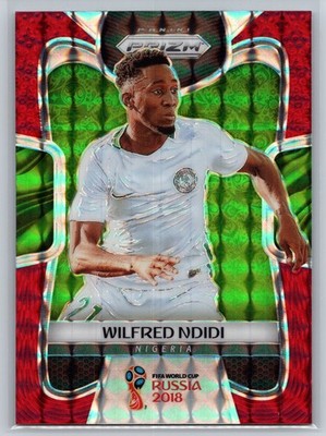 2018 Panini Prizm FIFA World Cup Wilfred Ndidi Red Mosaic Prizm #145