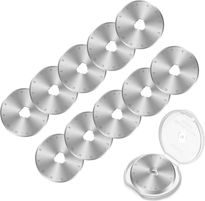 10Pcs Sk5 High Carbon Steel 45Mm Rotary Blades, Rotary Cutter Blades 45Mm,  Blad
