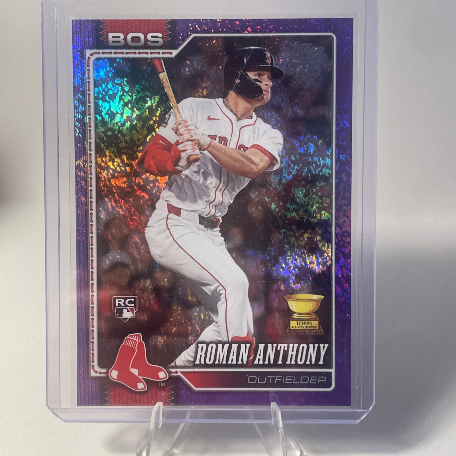Roman Anthony RC 2026 Topps Purple Rainbow Foil /250 Red Sox #189