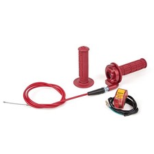 New 7/8" 22mm Twist Throttle Accelerator Handle Grips and Cable Set with Kill