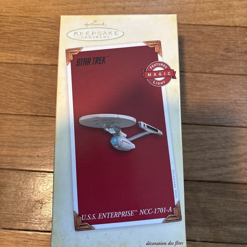 Hallmark NCC-1701A Star Trek Ornaments