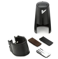 Vandoren Leather Ligature for Bass Clarinet - Plastic Cap (LC24P)