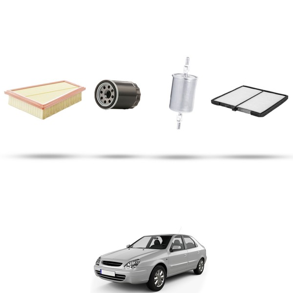 Hoffcar Wartungsset - 4 Filter FüR Citroen Xsara 1.8 I 16V 82KW Ab 1997-image