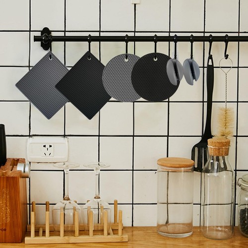 6PCS Silicone Oven Mitts and Pot Holders Sets - 2 x Pot Holders for Kitchen ,... - Picture 6 of 6