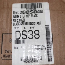 Global Industrial Drainage Mat Black 3'W x 5'L x 1/2" Thick 39378092030000500