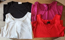 Lot of 4 Womens Tank Tops Mixed Brands and Sizes Medium & Large