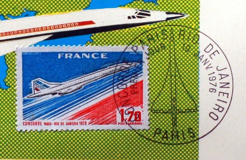 FRANCE FEUILLET PHILATÉLIQUE CEF 88 BIS PROJET CONCORDE FRANCO ANGLAIS 1969 - Picture 4 of 9