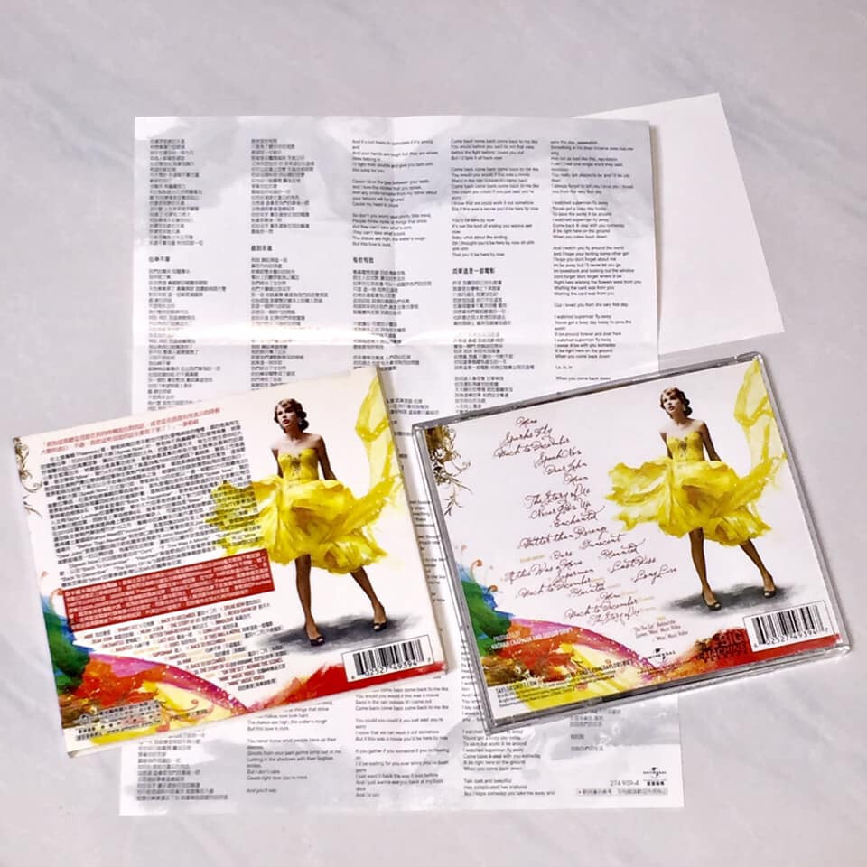 Taylor Swift 2010 Speak Now Deluxe Edition Taiwan Box 2-CD