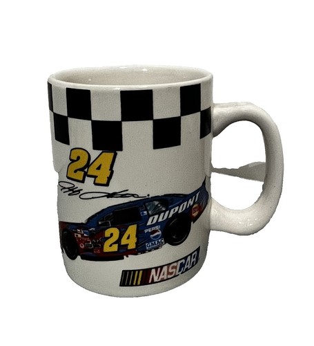 Vintage 90s Daytona 500 Clear Glass Mug Jeff Gordon Stein Official Licensed  | eBay
