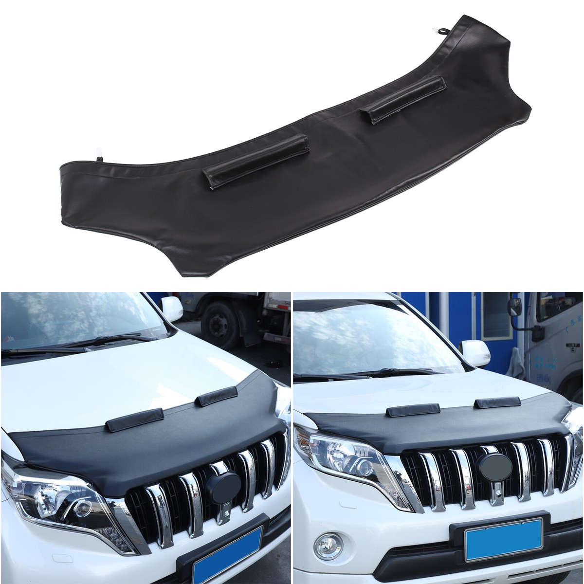 Front Bug Shield Hood Deflector Nose Cover For Toyota Land Cruiser