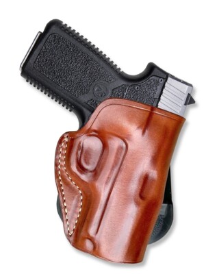 Hand Crafted OWB Paddle Holster Custom Fit, Kahr CT380 380 ACP 3'' Barrel #1342#